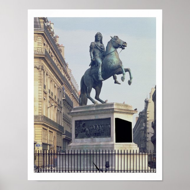 Affiche Statue d'Equestrian de King Louis XIV (1816-22) (Devant)