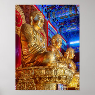 Affiche Statue d'image de Bouddha thaïlandais chinois