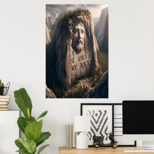 Affiche Statue Divine : Le Seigneur Est Mon Rocher