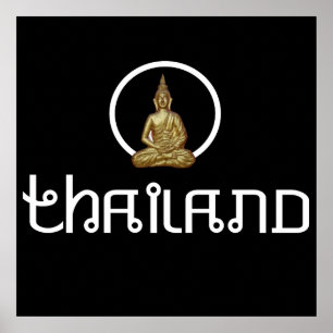 Affiche Statue d'or de la Thaïlande