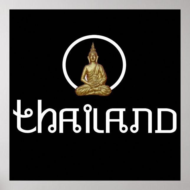 Affiche Statue d'or de Thaïlande (Devant)