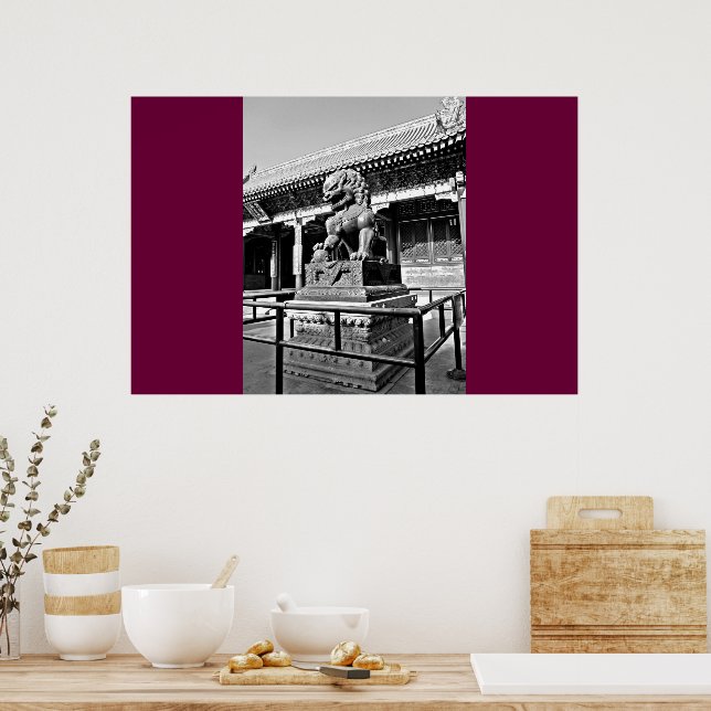 Affiche Statue du dragon de la ville interdite (Cuisine)