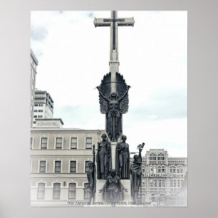 Affiche Statue du Mémorial de guerre des citoyens, Christc