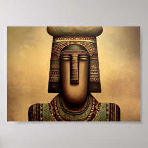 Affiche Statue égyptienne antique