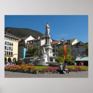 Affiche Statue en Bolzano Italie