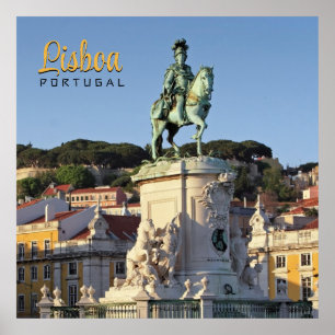 Affiche Statue équestre du roi José I, Lisbonne