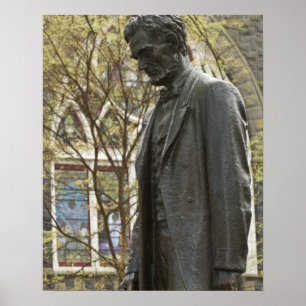 Affiche Statue of Abraham Lincoln, Portland, Oregon