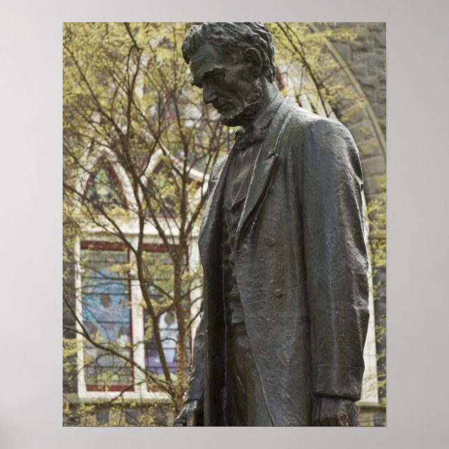Affiche Statue of Abraham Lincoln, Portland, Oregon (Devant)