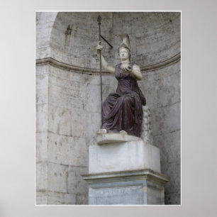 Affiche Statue romaine antique en Italie