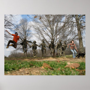 Affiche Statue sautante de parc culturel de Blount