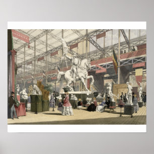 Affiche Statues dans la section Belgique de la Grande Expo