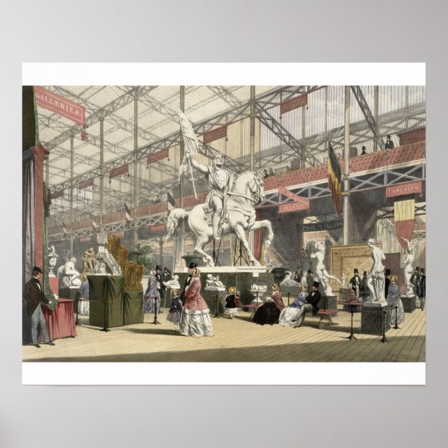 Affiche Statues dans la section Belgique de la Grande Expo (Devant)
