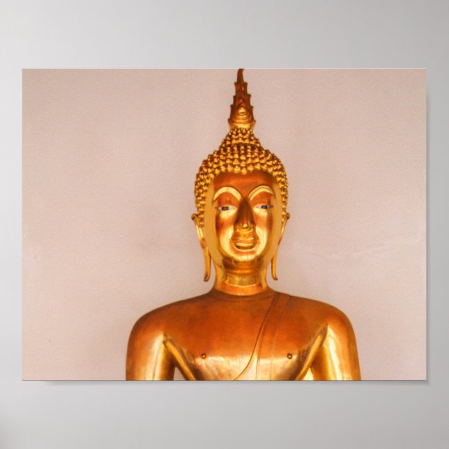 Affiche Statues de Bouddha à Wat Pho, Bangkok, Thaïlande (Devant)