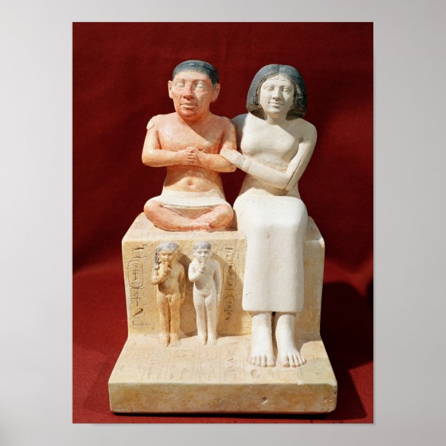 Affiche Statuette du nain Seneb et de sa famille (Devant)