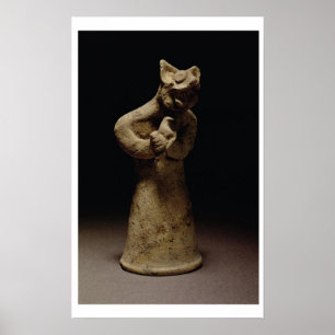 Affiche Statuette d'un démon Lion-Dirigé, Mésopotamie, c.5