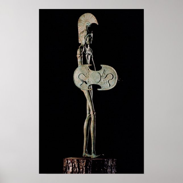 Affiche Statuette d'un guerrier, étrusque (Devant)