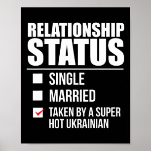 Affiche Statut relationnel pris super chaud ukrainien Ukra