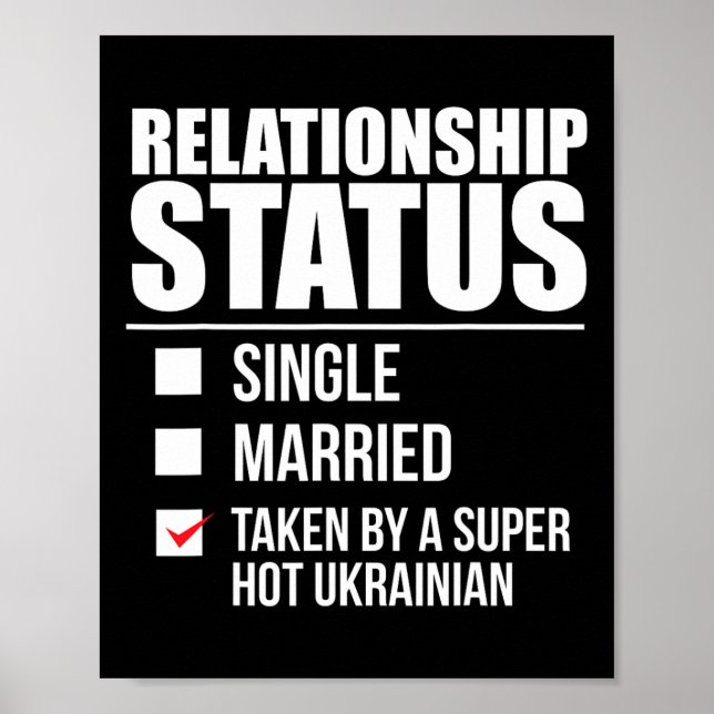 Affiche Statut relationnel pris super chaud ukrainien Ukra (Devant)