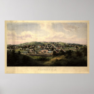 Affiche Staunton, Virginie (1857)