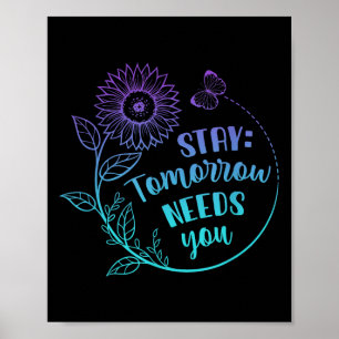 Affiche Stay Your Stories Is Not over Suicide Prevention A