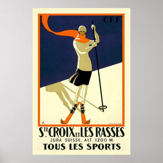 Affiche Ste Croix et les Rasses tous les Sports (Devant)
