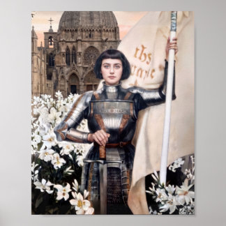 Affiche Ste Jeanne d'Arc Patronne de la France Jeanne d'Ar