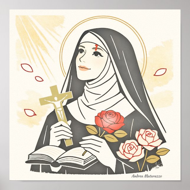 Affiche Ste Rita de Cascia (Devant)