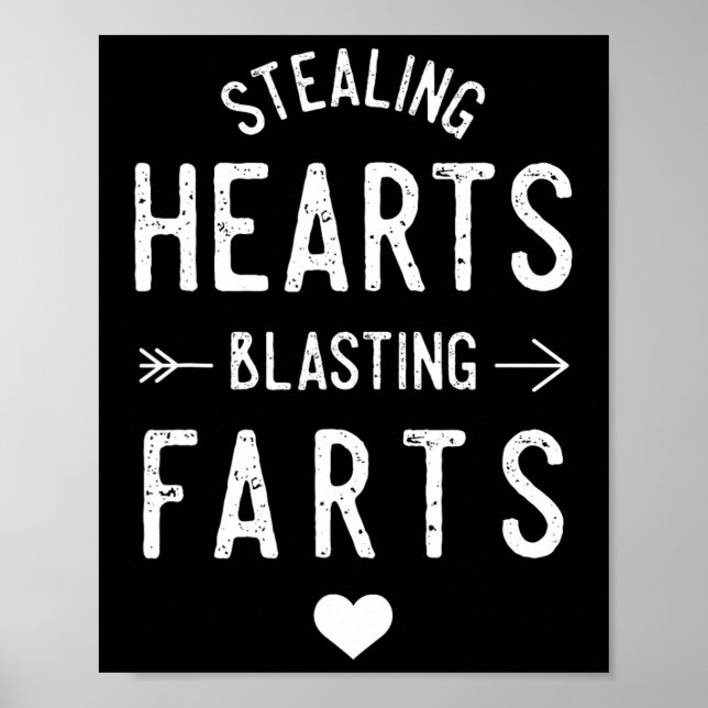 Affiche Stealing Hearts Blasting Farts Funny Valentine's D (Devant)