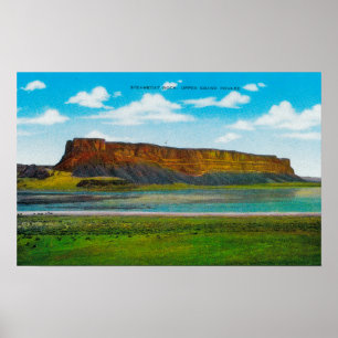Affiche Steamboat Rock, barrage Upper Grand Coulee