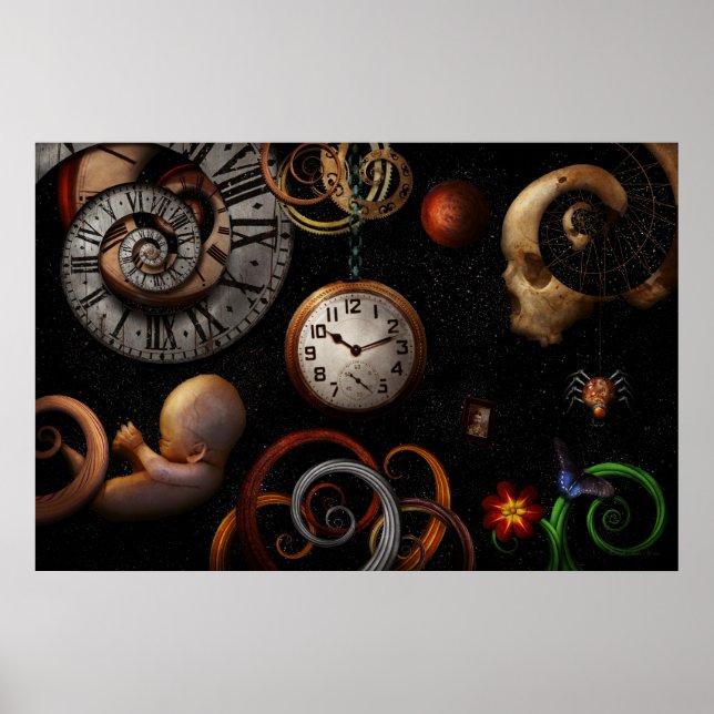 Affiche Steampunk - Abstrait - Le début et la fin (Devant)