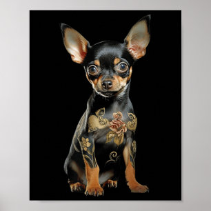 Affiche Steampunk Chihuahua Ink Tat Art Tattoo Artiste Pup