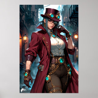 Affiche Steampunk Enchantress -Refinement and Power 