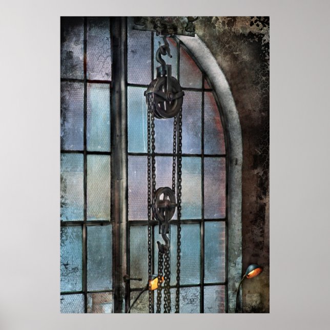 Affiche Steampunk - Engrenage - Importance de l'industrie (Devant)