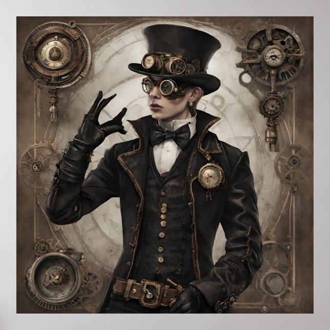 Affiche Steampunk gothique (Devant)