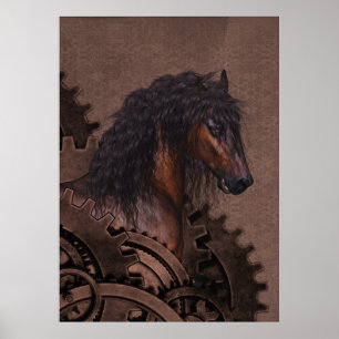 Affiche Steampunk Horse