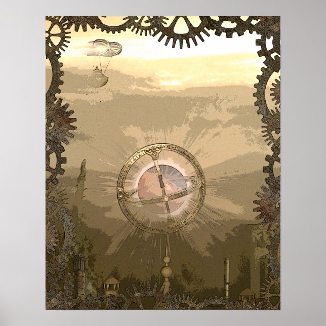 Affiche Steampunk Imaginaire City (Devant)