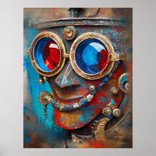 Affiche Steampunk Le Portrait De L'Homme Tin (Devant)
