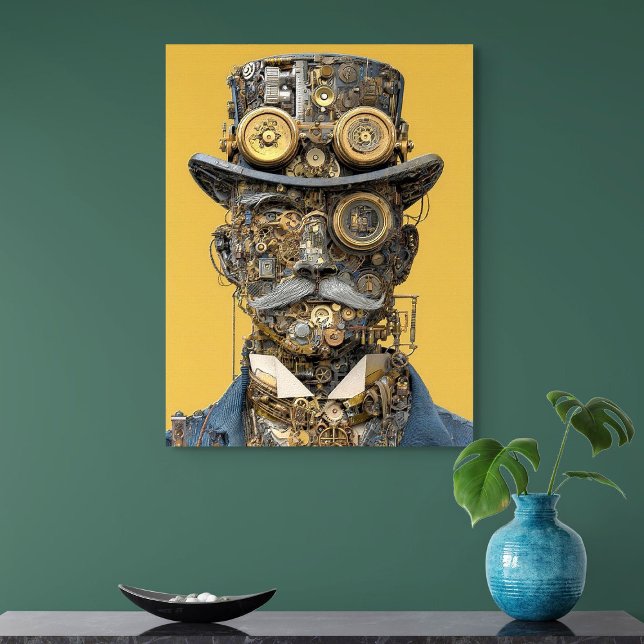 Affiche Steampunk Mechanical Gentleman (Créateur téléchargé)