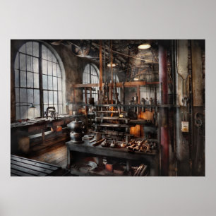 Affiche Steampunk - Salle - Studio Steampunk