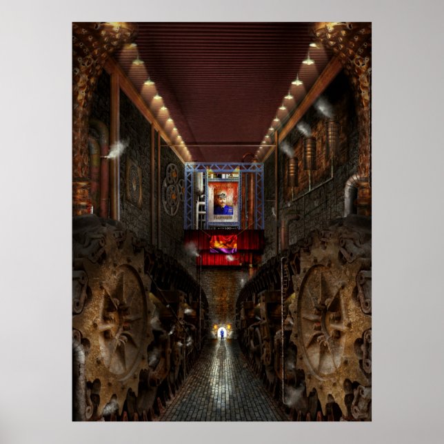 Affiche Steampunk - Société dystopique (Devant)