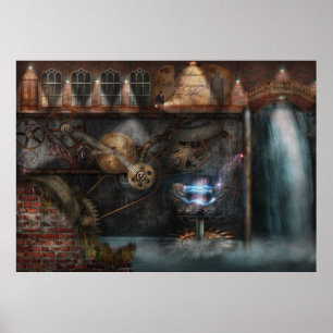 Affiche Steampunk - Société industrielle