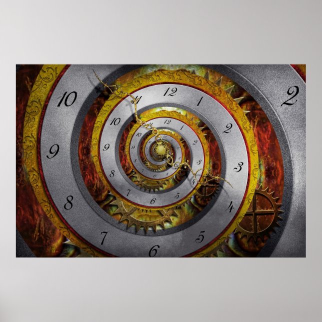 Affiche Steampunk - Spirale - Temps infini (Devant)