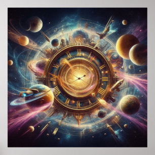 Affiche Steampunk/Time Machine, Time/Space/Continuum 6002X