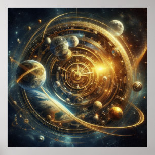 Affiche Steampunk/Time Machine, Time/Space/Continuum 6003X