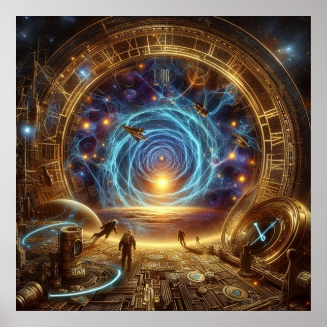 Affiche Steampunk/Time Machine, Time/Space/Continuum 6004X (Devant)