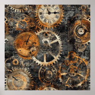 Affiche Steampunk Vintage