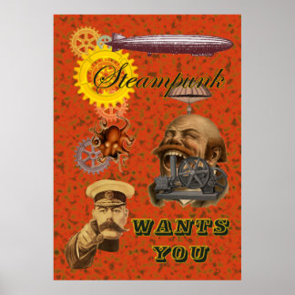 Affiche Steampunk ~ Vous Veut