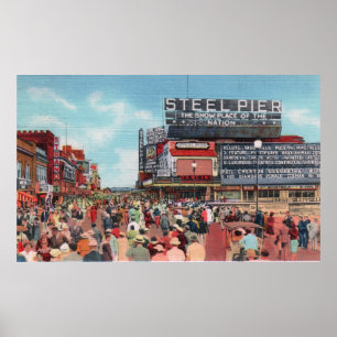 Affiche Steel Pier - Atlantic City