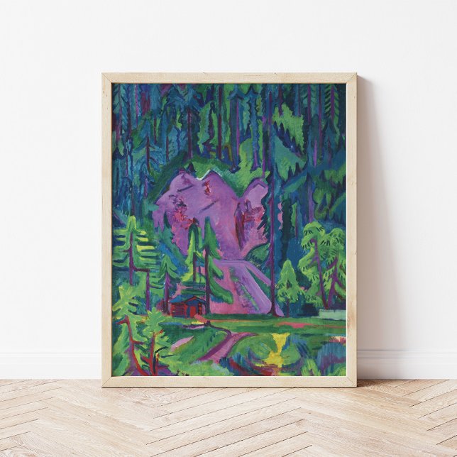 Affiche Steinbruch bei Wildboden | Ernst Ludwig Kirchner (Créateur téléchargé)