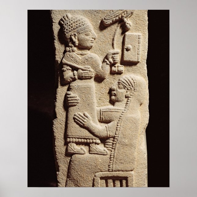 Affiche Stèle funéraire du scribe Tarhunpijas, Neo-Hitt (Devant)